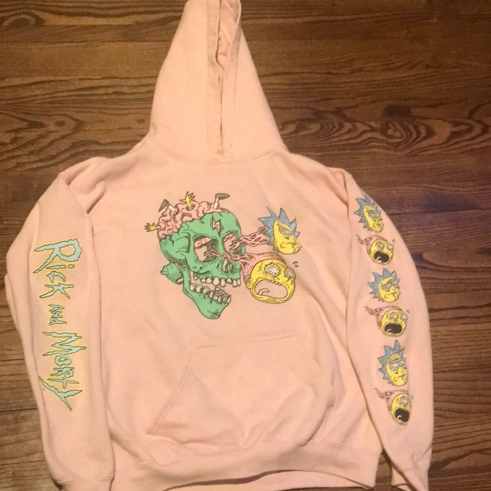 Rick and Morty Pink hoodie